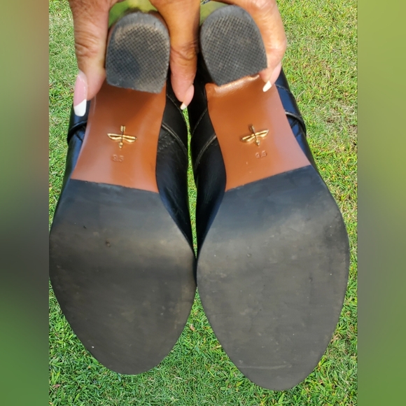 Pour La Victoire Roslin Buckled-Wrap Leather Boots. Women's Size 9½ - Picture 7 of 8